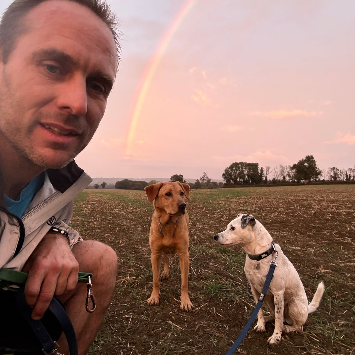 Founder photo with dogs